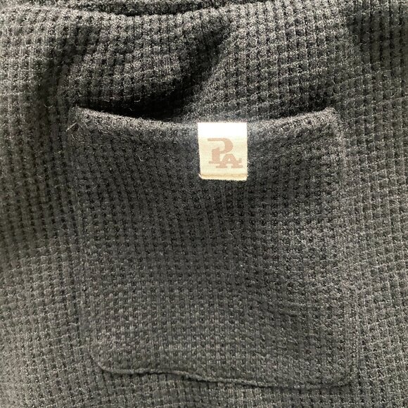 P'tula Soft Relaxed Waffle Knit Set in Black Size L Top/M Bottom  🖤 - Picture 12 of 17